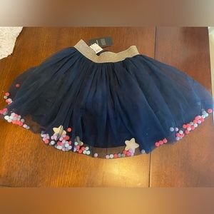 Girls Cotton On Navy Tulle Skirt Size 7/8